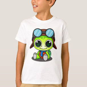Camiseta Tartaruga de Cartoon em Aviador
