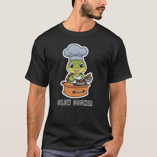 Camiseta Tartaruga De Cooker Lenta (Frente)