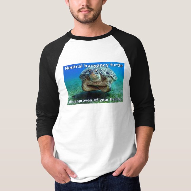 Camiseta tartaruga de flutuabilidade neutra / humor de cuba (Frente)