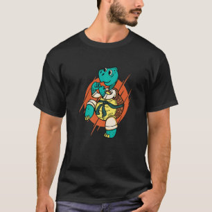 Camiseta Tartaruga de Karatê Mortal Engraçado Esportes de C