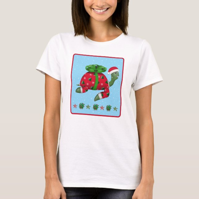 Camiseta Tartaruga de Natal  (Frente)