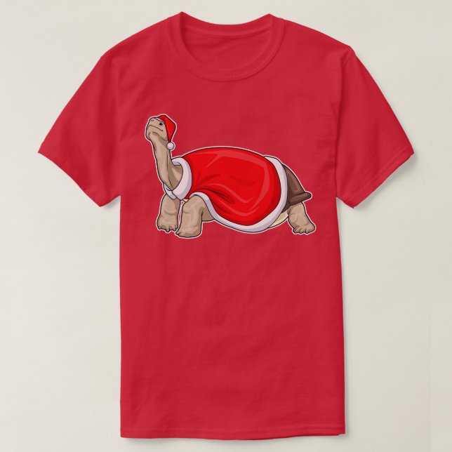 Camiseta Tartaruga de natal (Frente do Design)