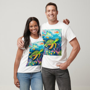 Camiseta Tartaruga de pintura