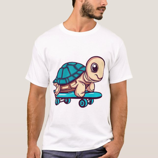 Camiseta Tartaruga de Skate (Frente)