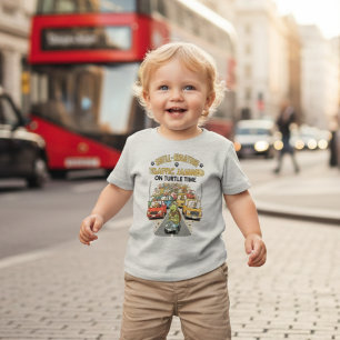 Camiseta Tartaruga Divertida Congestionamento Shell-ebrando