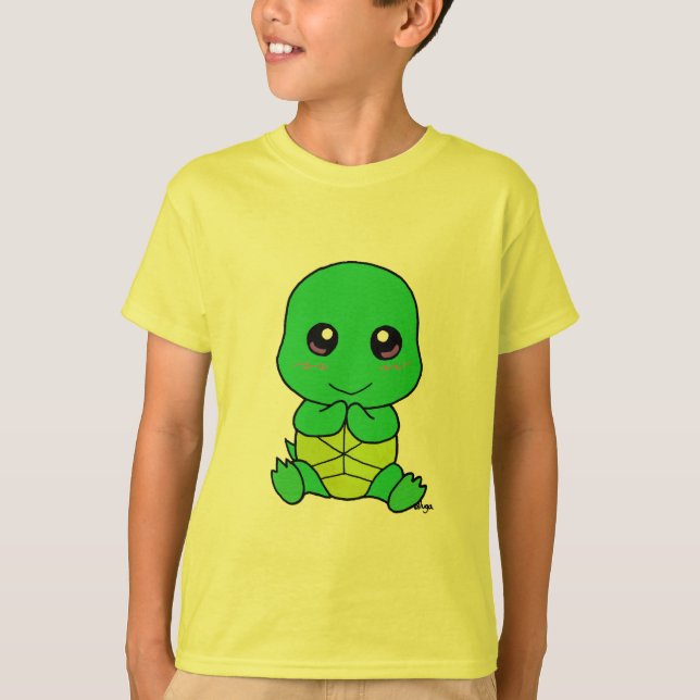Camiseta Tartaruga do bebê (Frente)