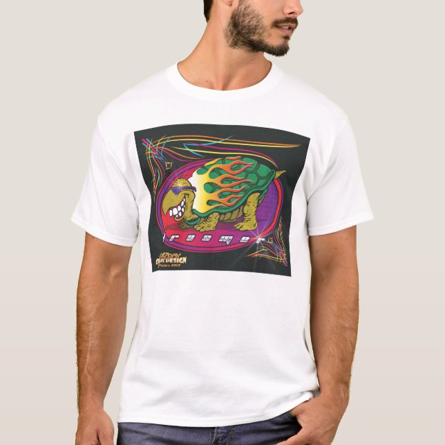 Camiseta Tartaruga do hot rod (Frente)