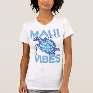 Camiseta Tartaruga-do-mar-azul-polinésia Maui Vibes