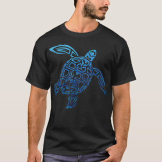 Camiseta Tartaruga do Mar Havaí - Tatuagem Polinésia Tribal