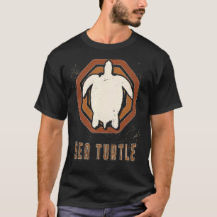 Camiseta Tartaruga-do-mar Vintage Retro Classic Animal Love