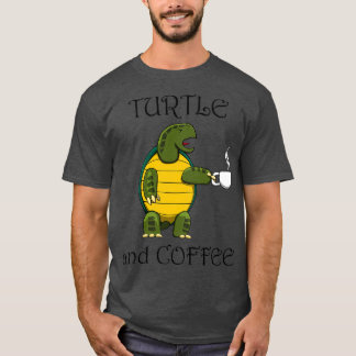 Camiseta Tartaruga e café Engraçados Dizendo Tortoise