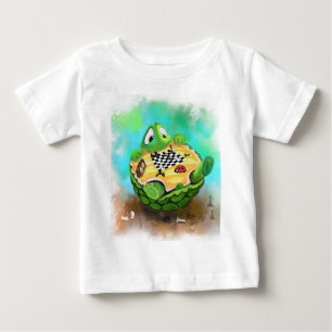 Camiseta Tartaruga e Ladybug Jogando Xadrez - Desenho de Ca