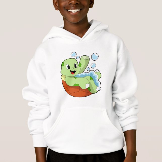 Camiseta Tartaruga em banho com espuma (Frente)