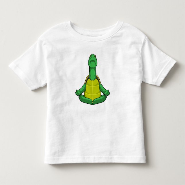 Camiseta Tartaruga em Meditação de Yoga (Frente)