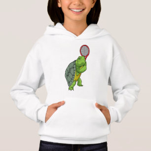 Camiseta Tartaruga em Tênis com raquete Tênis