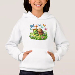 Camiseta Tartaruga em um Jardim de Fantasia