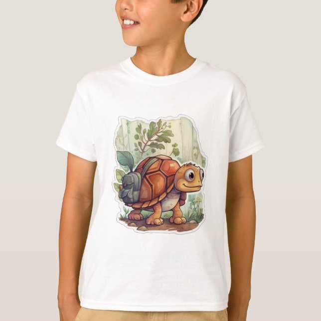 Camiseta Tartaruga em viagem (Frente)