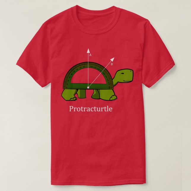 Camiseta Tartaruga Engraçada Tartaruga de Matemática (Frente do Design)