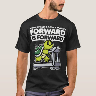 Camiseta Tartaruga Engraçada Velocidade Não Importa Frente 