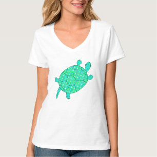 Camiseta Tartaruga espiritual arábica - tons verdes de mari