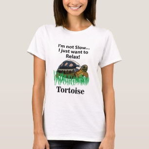 Camiseta Tartaruga Eu Só Quero Relaxar Amante de Animais En