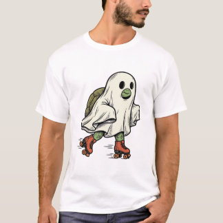 Camiseta Tartaruga Fantasma Patins Desenho Vintage Hallowee