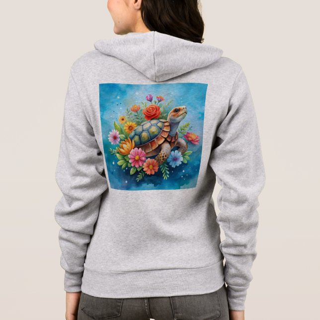 Camiseta Tartaruga Floral (Verso)