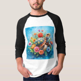 Camiseta Tartaruga Floral