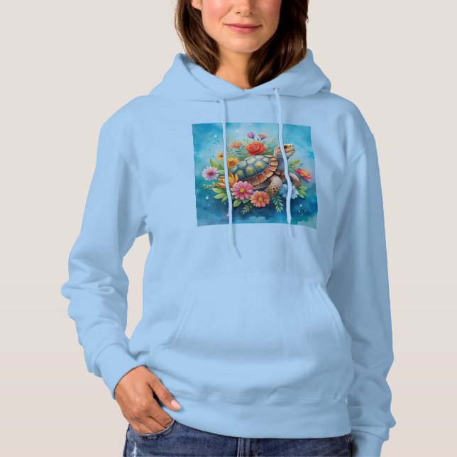 Camiseta Tartaruga Floral (Frente)