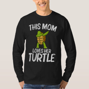 Camiseta Tartaruga Legal Para a Mamãe Dabbing Tartaruga Mar
