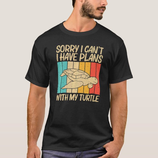 Camiseta Tartaruga legal Para Homens Tartarugas Do Mar Anim (Frente)