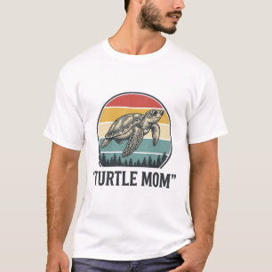 Camiseta Tartaruga Mãe Desenho de Gravura de Tartaruga Mari