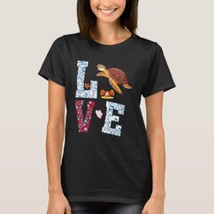Camiseta Tartaruga Marinha AMO Férias no Havaí Tartarugas H