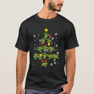 Camiseta Tartaruga marinha Árvore de Natal Animal Xmas Pjs