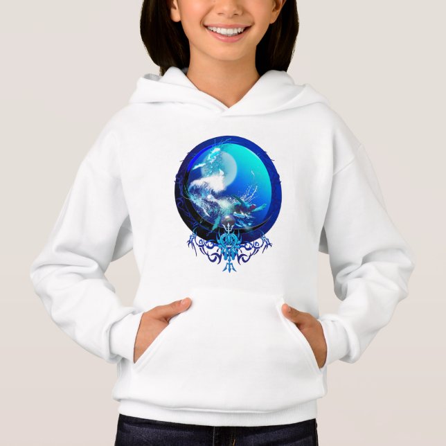 CAMISETA TARTARUGA MARINHA CORRIDA LUA AZUL (Frente)
