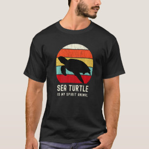 Camiseta Tartaruga Marinha é o meu Animal Espiritual Vintag