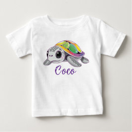 Camiseta Tartaruga Marinha Explosão de Cor