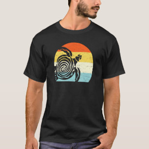 Camiseta Tartaruga Marinha Férias Retrospectivas Vintage Re