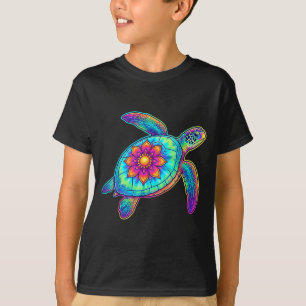 Camiseta Tartaruga Marinha Havaiana Tie-Dye Havaí Praia Col