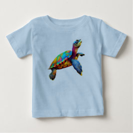 Camiseta Tartaruga Marinha Multicolor