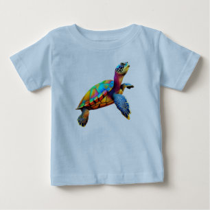 Camiseta Tartaruga Marinha Multicolor