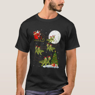 Camiseta Tartaruga Marinha Papai Noel Trenó Voador Divertid