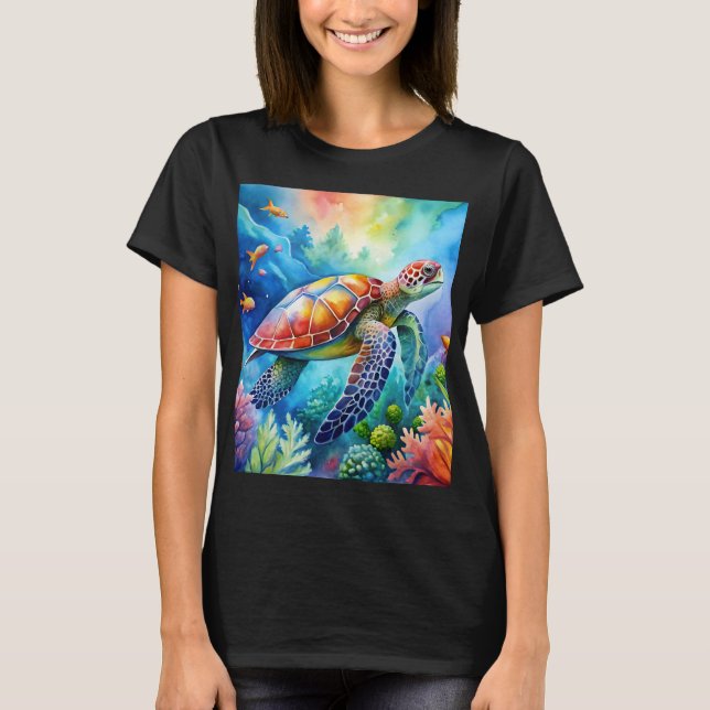 Camiseta Tartaruga Marinha Pintada (Frente)