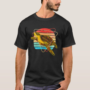 Camiseta Tartaruga Marinha Réptil Oceano Mar Animal Colorid
