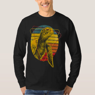 Camiseta Tartaruga Marinha Réptil Oceano Mar Animal Colorid