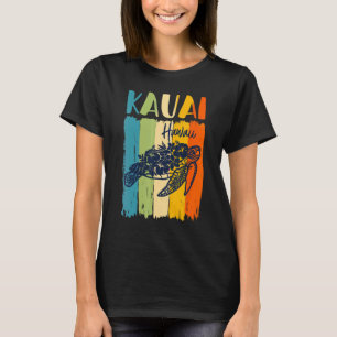 Camiseta Tartaruga Marinha Retro Kauai Havaí Amigos Corresp