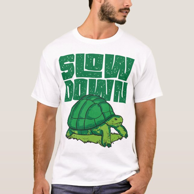 Camiseta Tartaruga Marinha Slow Down Cópia (Frente)
