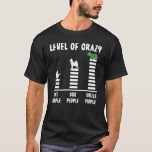 Camiseta Tartaruga Marinha Toupeira Nível De Gatos Loucos P