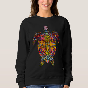 Camiseta Tartaruga Marinha Tribal Psíquedélica Hippie desen