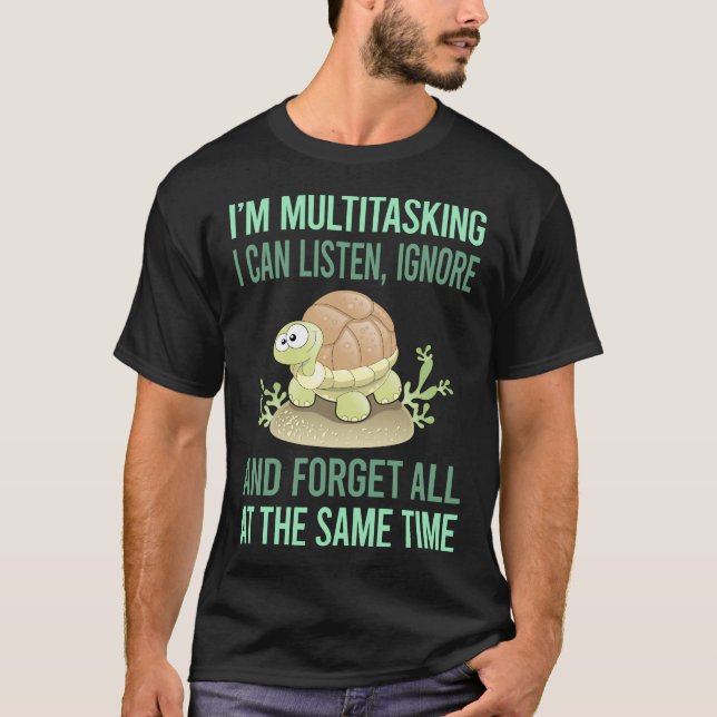 Camiseta Tartaruga Multitarefa 12 (Frente)